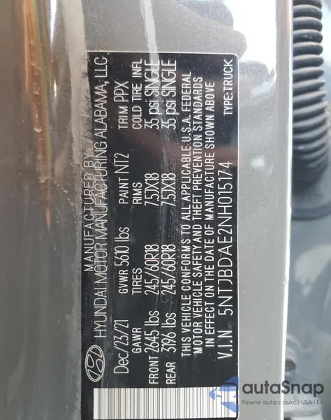 5NTJBDAE2NH015174
